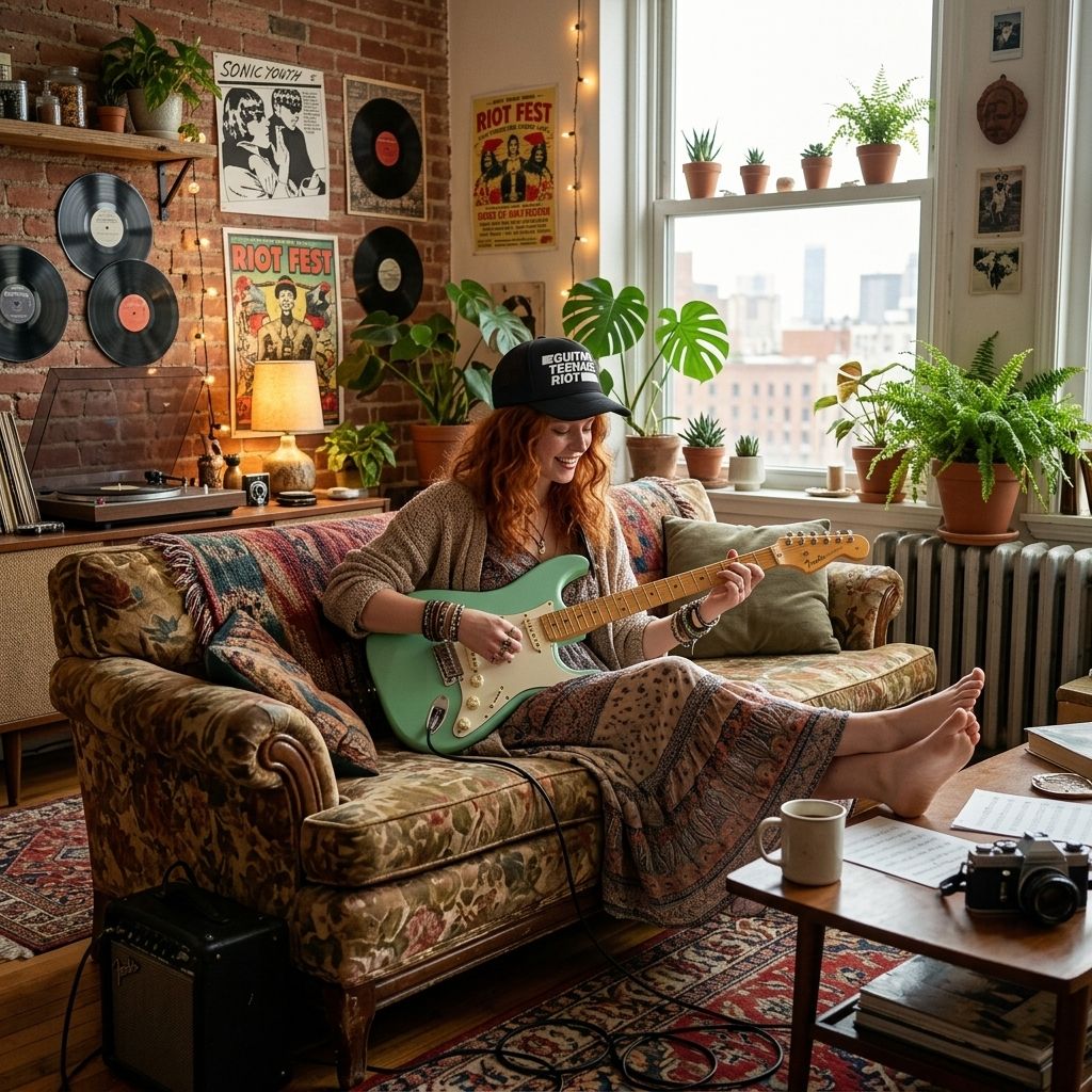 Guitari Teenage Riot Trucker Hat